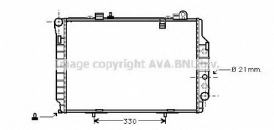 AVA QUALITY COOLING ms2203 -  Радиатор, охлаждение двигателя